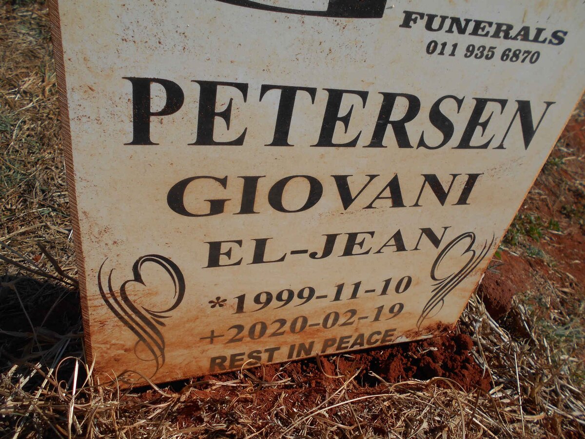 PETERSEN Giovani El-Jean 1999-2020
