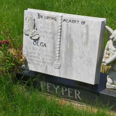 PEYPER Olga 1931-1978