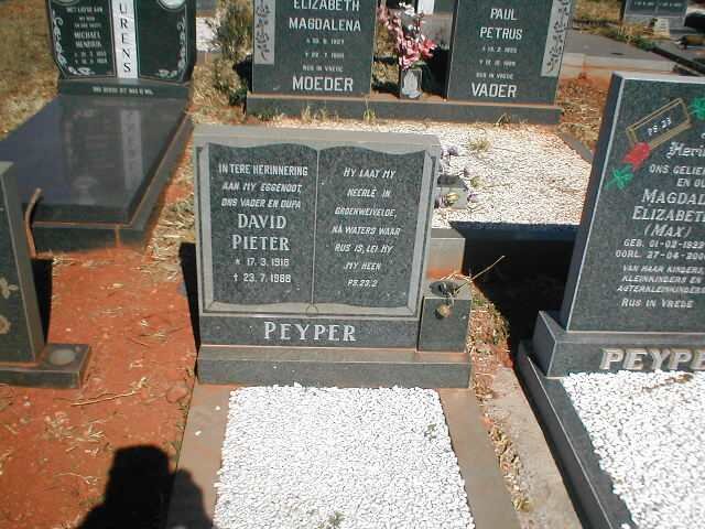 PEYPER David Pieter 1918-1988