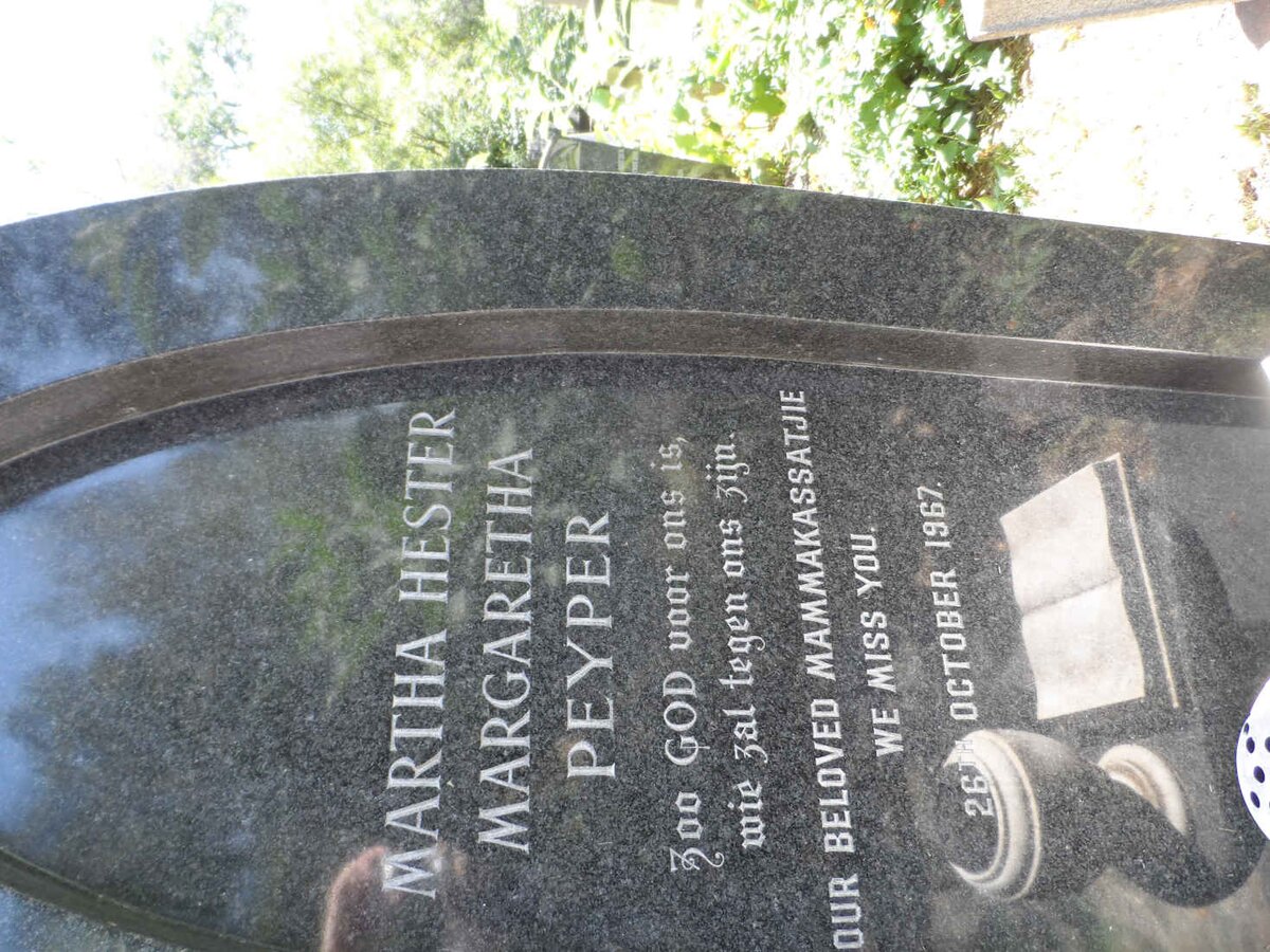 PEYPER Martha Hester Margaretha -1967