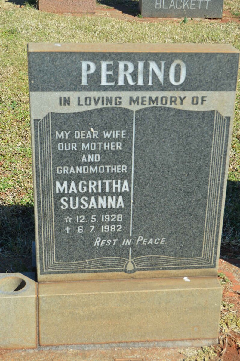 PERINO Magritha Susanna 1928-1982