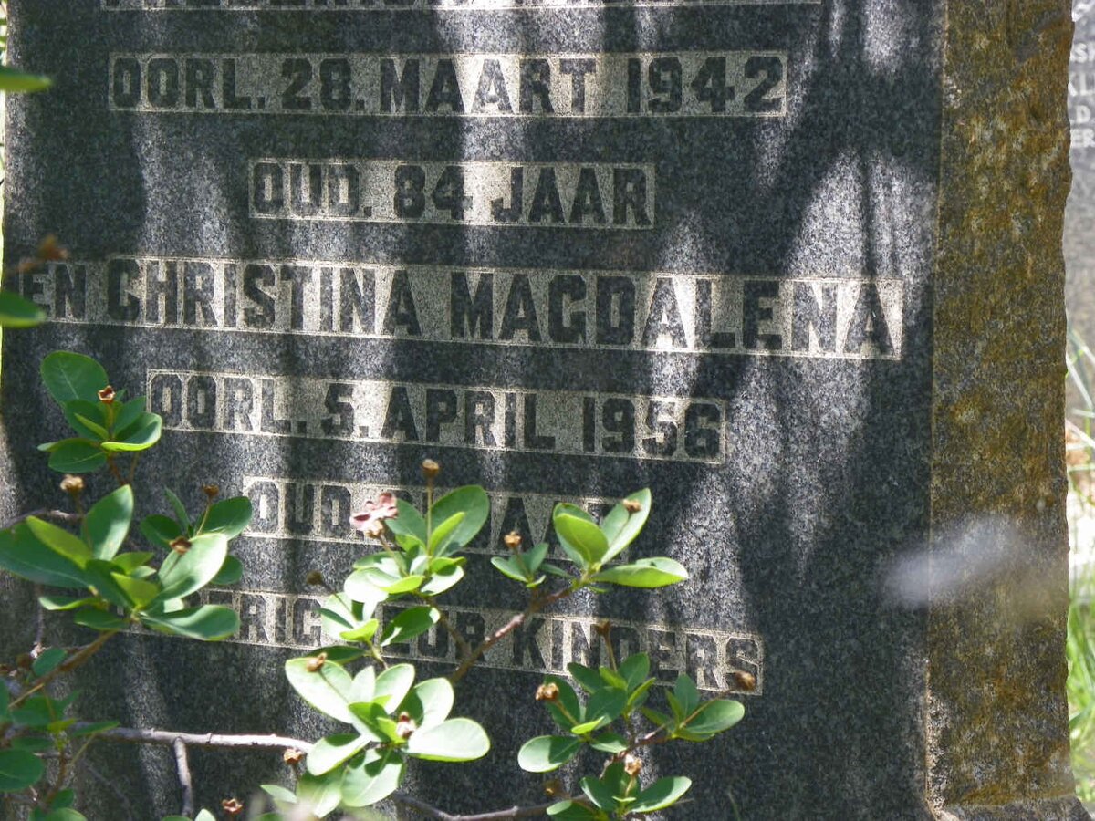 PERKINS Frederick William -1942 &amp; Christina Magdalena -1956