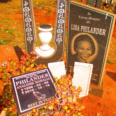 PHILANDER Analesse Mahalia 1996-2010