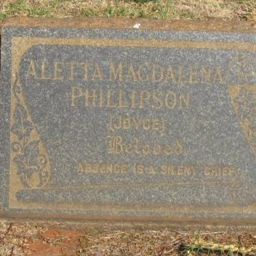 PHILLIPSON Aletta Magdalena 