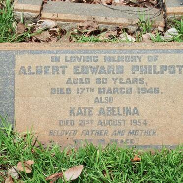 PHILPOTT Albert Edward 1946 &amp; Kate Abelina -1954
