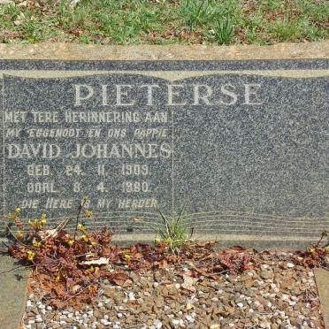 PIETERSE David Johannes 1909-1960