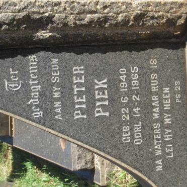 PIEK Pieter 1940-1965