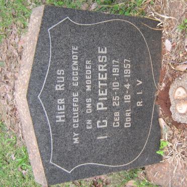 PIETERSE I.G. 1917-1957