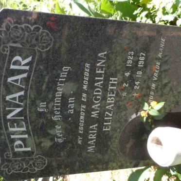 PIENAAR Maria Magdalena Elizabeth 1923-1967
