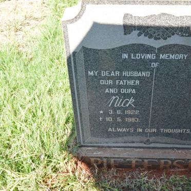 PIETERSE Nick 1922-1983