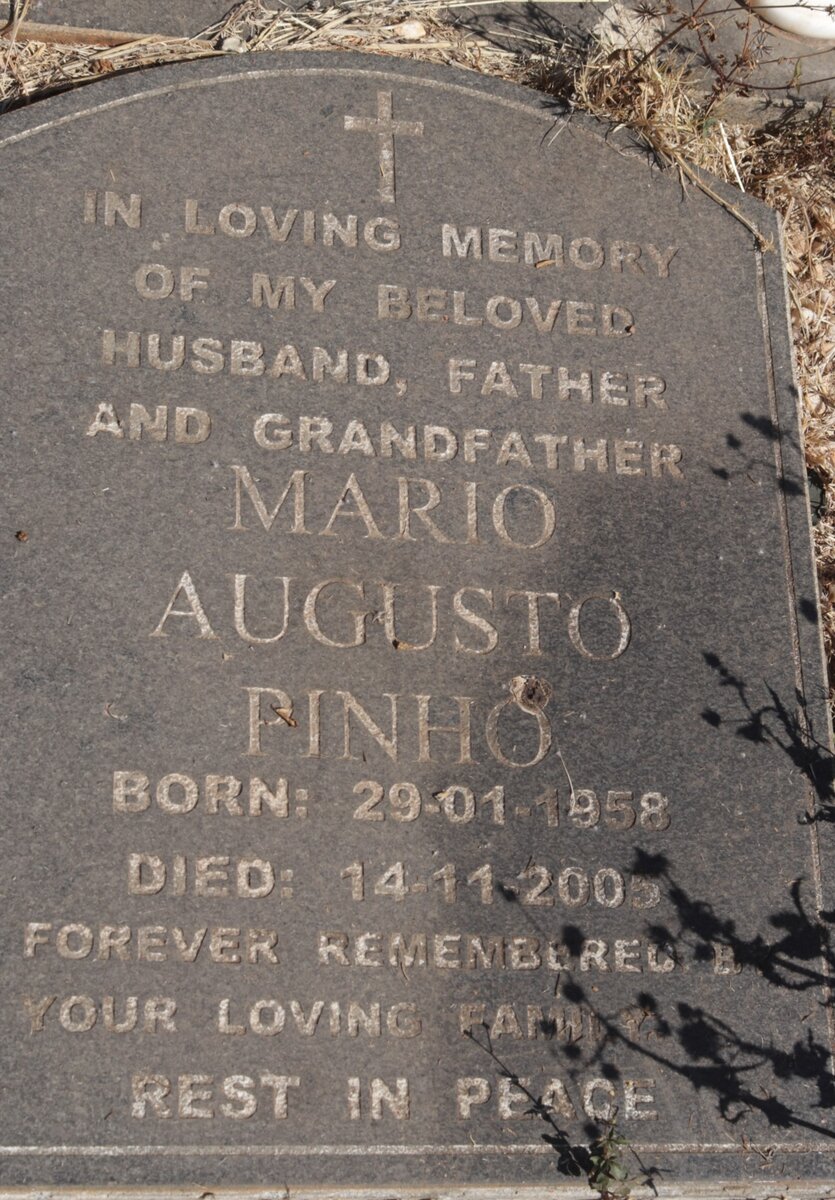 PINHO Mario Augusto 1958-2005