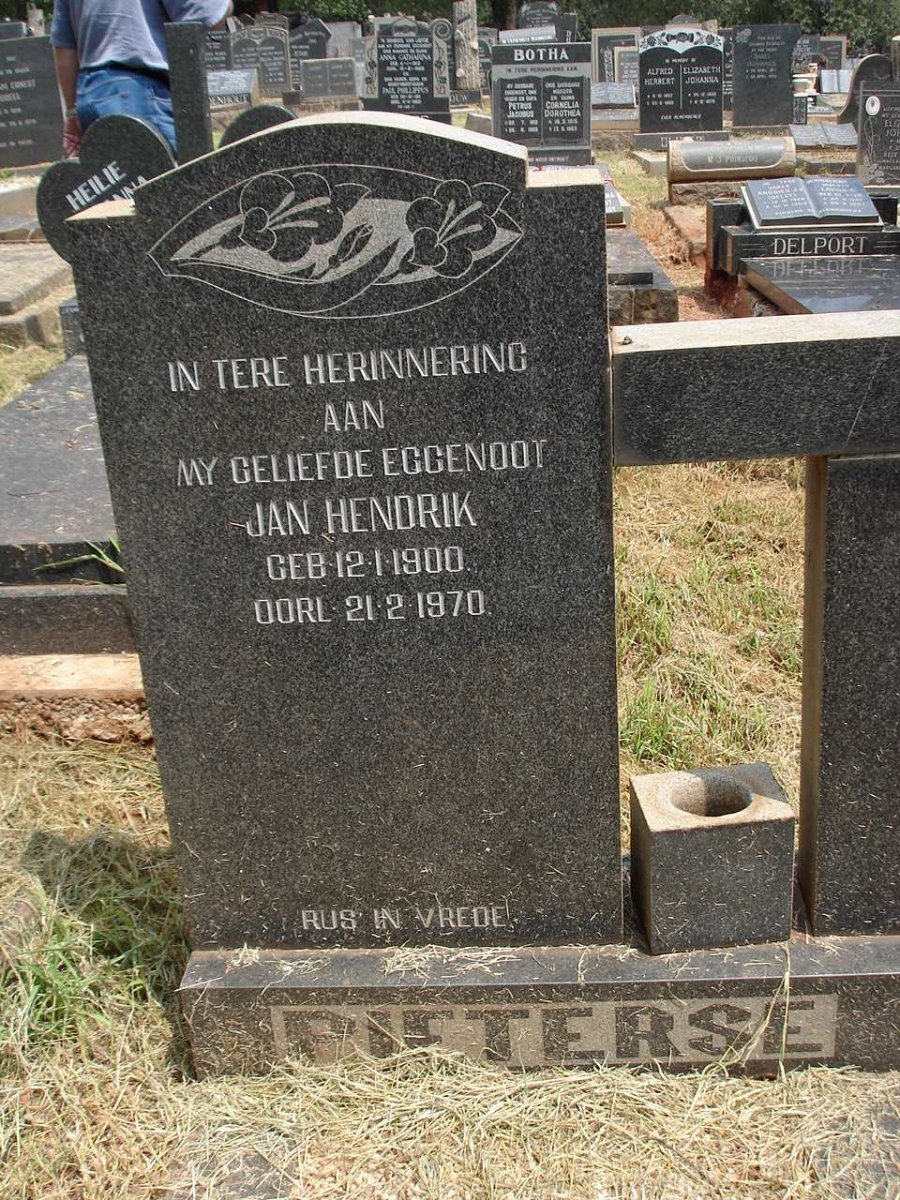 PIETERSE Jan Hendrik 1900-1970