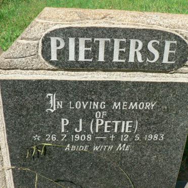 PIETERSE P.J. 1908-1983