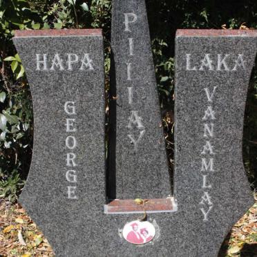 PILLAY George 1928-1990 &amp; Vanamlay 1937-2007