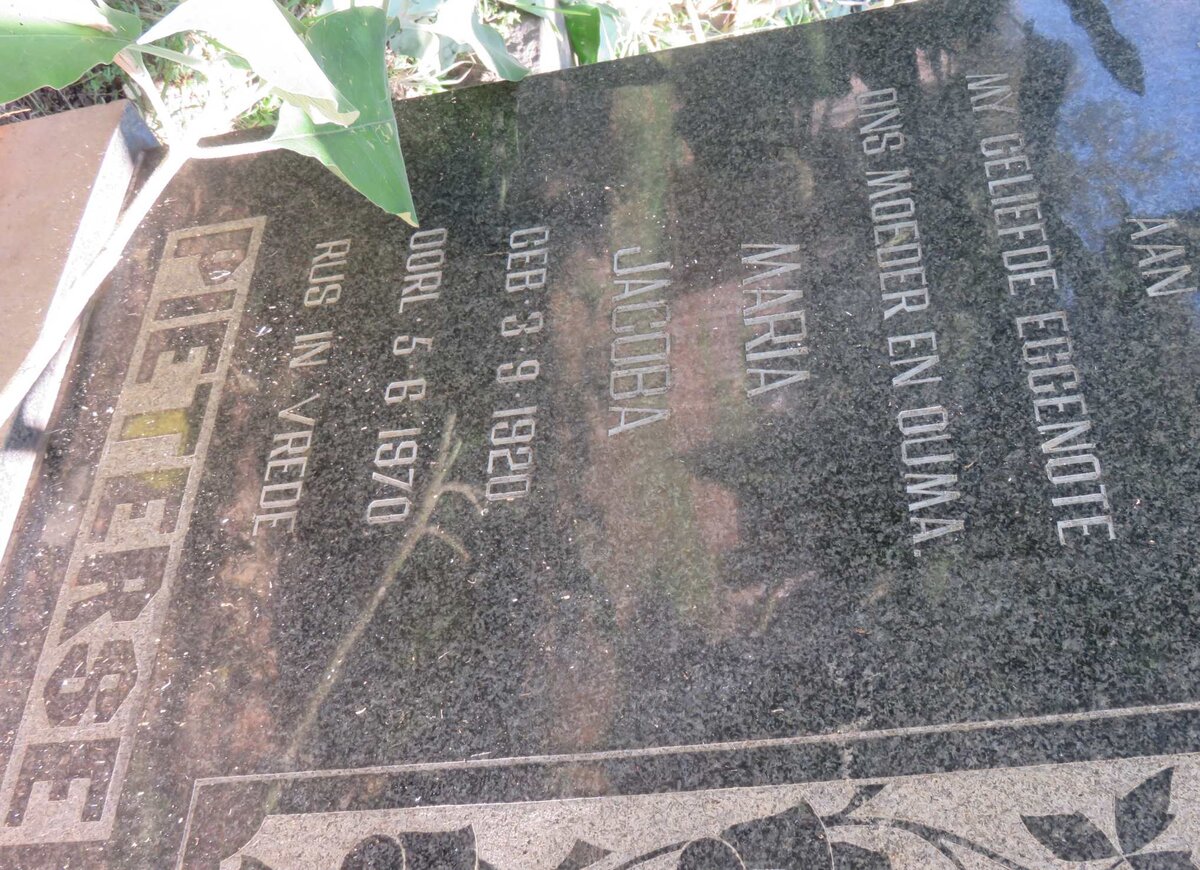 PIETERSE Maria Jacoba 1920-1970