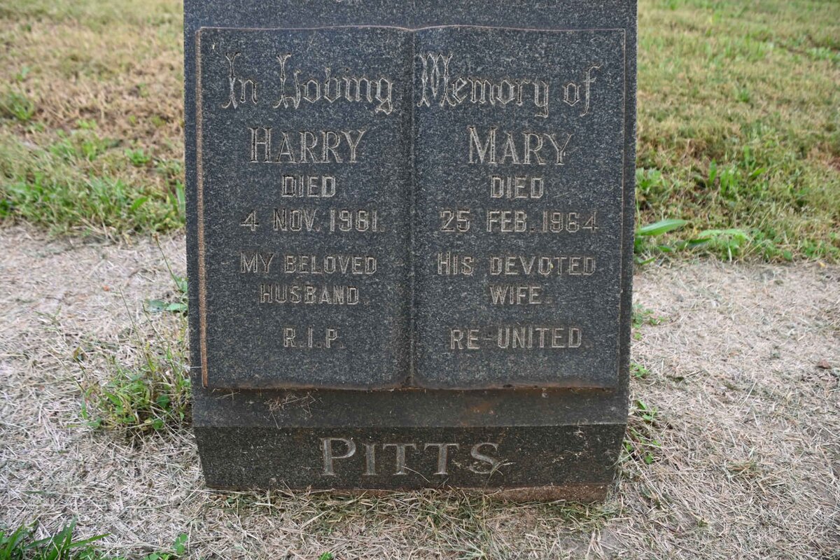 PITTS Harry -1961 &amp; Mary -1964
