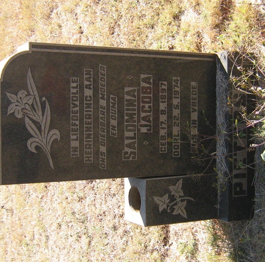 PIETERSE Salomina Jacoba 1897-1974
