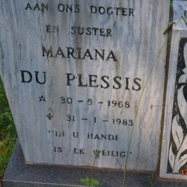 PLESSIS Mariana, du 1968-1983