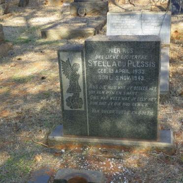 PLESSIS Stella, du 1933-1943