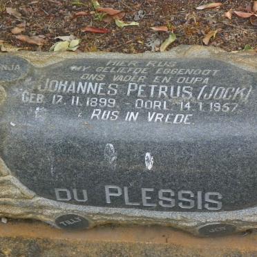 PLESSIS Johannes Petrus, du 1899-1957