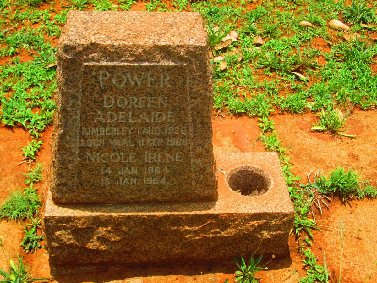 POWER Doreen Adelaide 1926-1986 :: POWER Nicole Irene 1964-1964