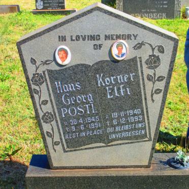 POSTL Hans Georg 1945-1991 &amp; Korner Elfi 1940-1993