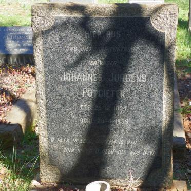 POTGIETER Johannes Jurgens 1894-1959