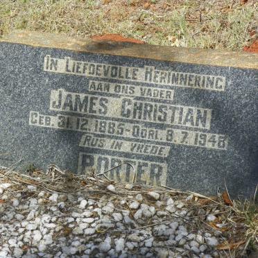 PORTER James Christian 1885-1948