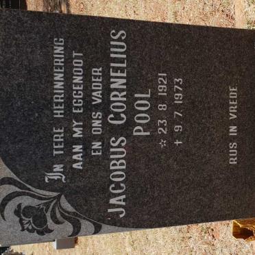 POOL Jacobus Cornelius 1921-1973