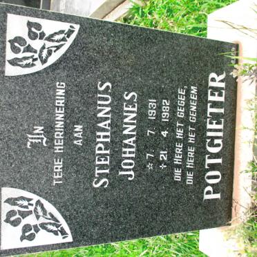 POTGIETER Stephanus Johannes 1931-1982