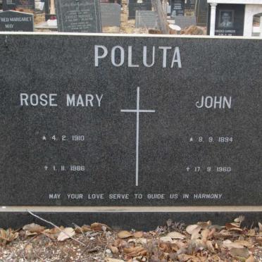 POLUTA John 1894-1960 &amp; Rose Mary 1910-1986