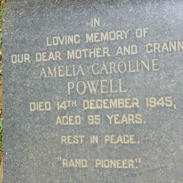 POWELL Amelia Caroline -1945