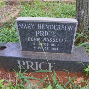 PRICE Mary Henderson nee RUSSELL 1900-1944
