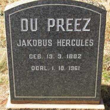 PREEZ Jakobus Hercules, du 1882-1961