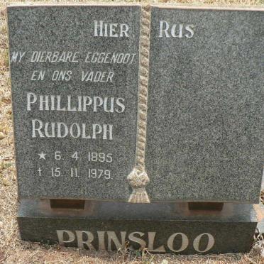 PRINSLOO Phillippus Rudolph 1895-1979