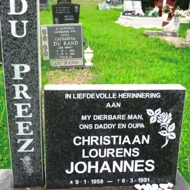 PREEZ Christiaan Lourens Johannes, du 1958-1991