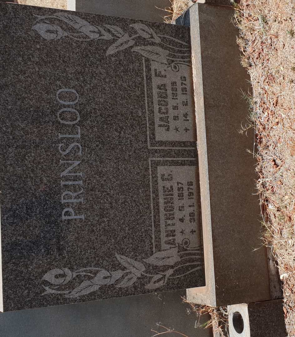 PRINSLOO Anthonie C. 1887-1976 &amp; Jacoba F. 1885-1976