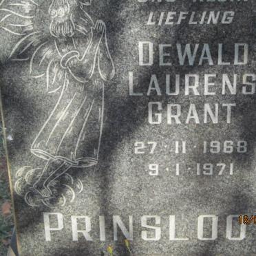 PRINSLOO Dewald Laurens Grant 1968-1971