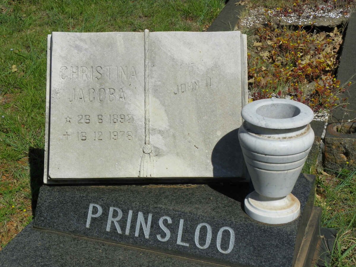 PRINSLOO Christina Jacoba 1892-1978