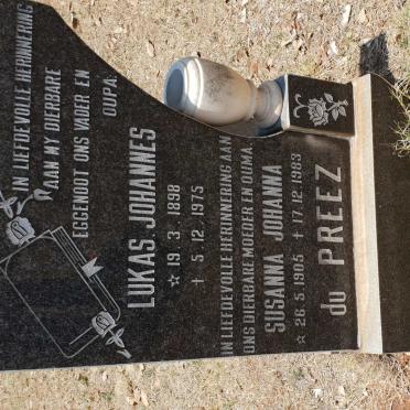 PREEZ Lukas Johannes, du 1898-1975 &amp; Susanna Johanna 1905-1983