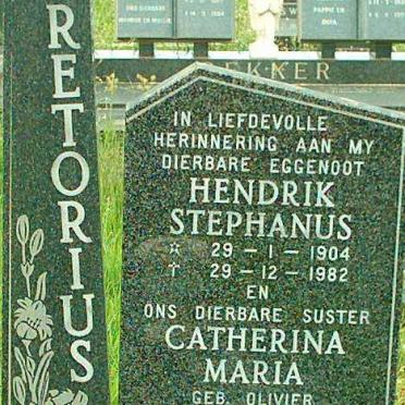 PRETORIUS Hendrik Stephanus 1904-1982 &amp; Catharina Maria OLIVIER 1903-1986