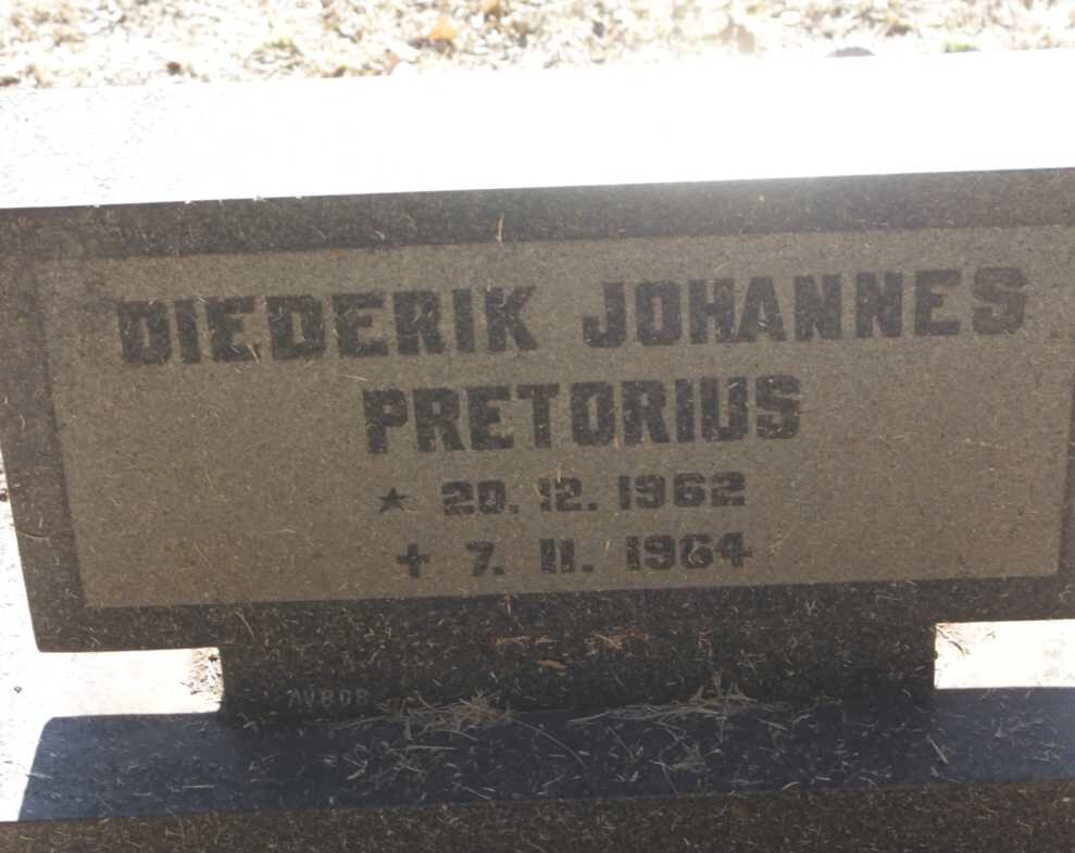 PRETORIUS Diederik Johannes 1962-1964