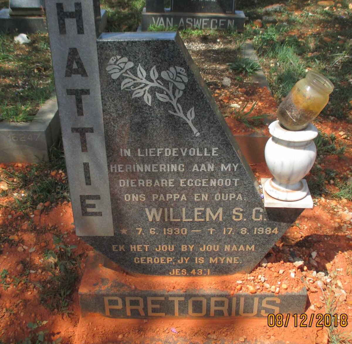 PRETORIUS Willem S.G. 1930-1984