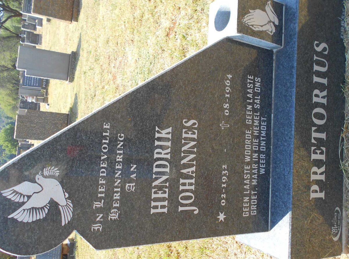 PRETORIUS Hendrik Johannes 1932-1964