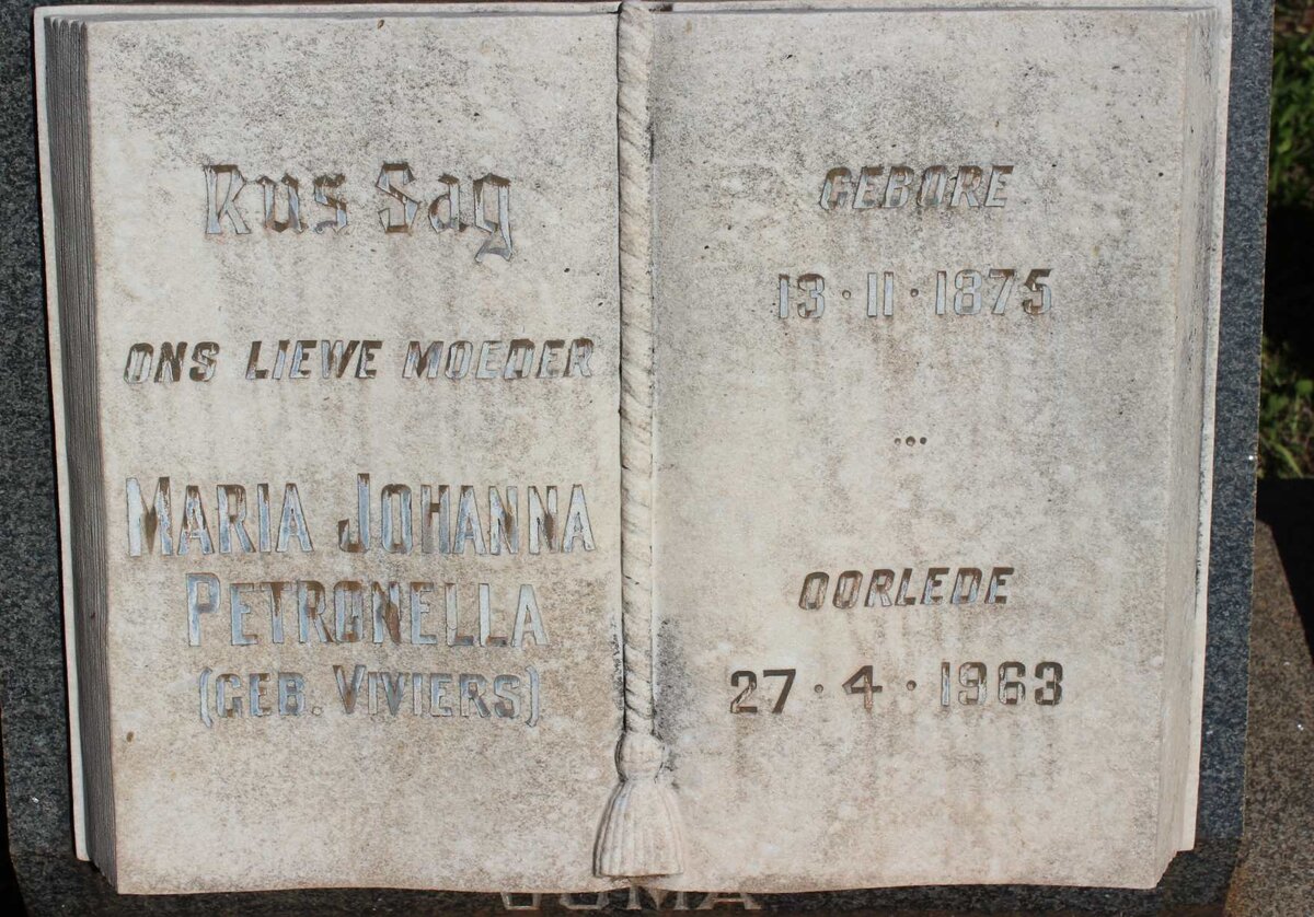 PRETORIUS Willem Francois 1872-1958 &amp; Maria Johanna Petronella VIVIERS 1875-1963