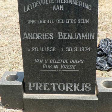 PRETORIUS Andries Benjamin 1952-1974