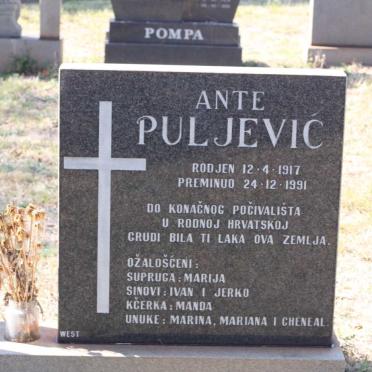 PULJEVIC Ante 1917-1991