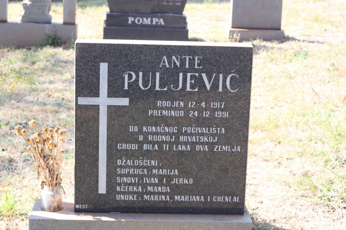 PULJEVIC Ante 1917-1991