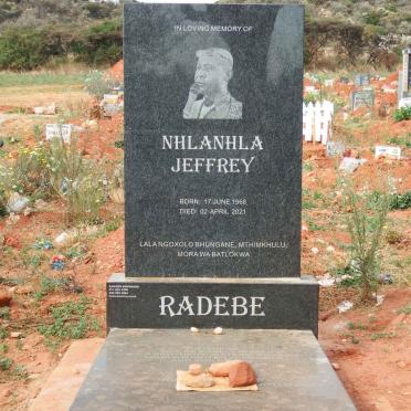 RADEBE Nhlanhla Jeffrey 1968-2021