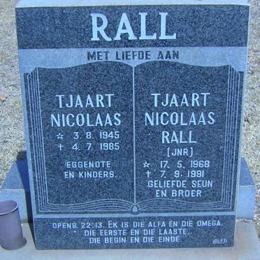 RALL Tjaart Nicolaas 1945-1985 :: RALL Tjaart Nicolaas 1968-1991